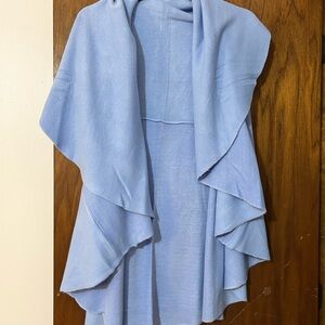 Light Blue Draped Cardigan